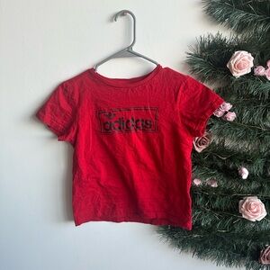 Adidas Kids Bold Red Tee